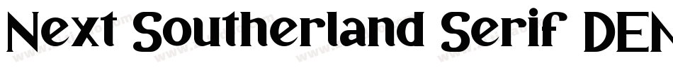 Next Southerland Serif DEMO字体转换